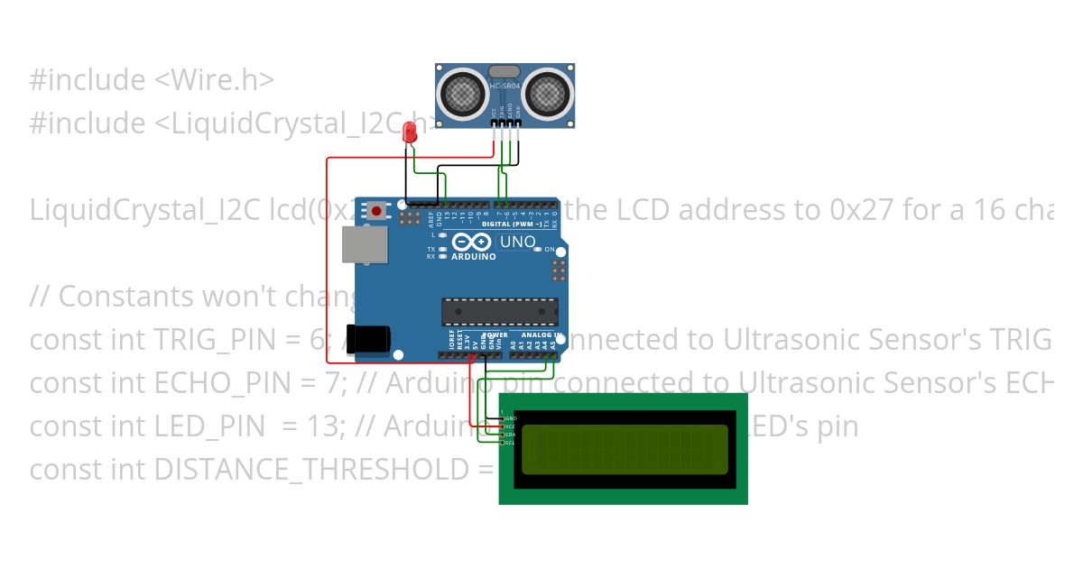 Ultrsonic_lcdI2C simulation