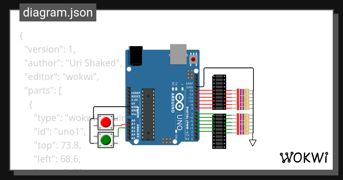 Uno_Poti_LCD_LEDs_Taster_01.ino - Wokwi ESP32, STM32, Arduino Simulator