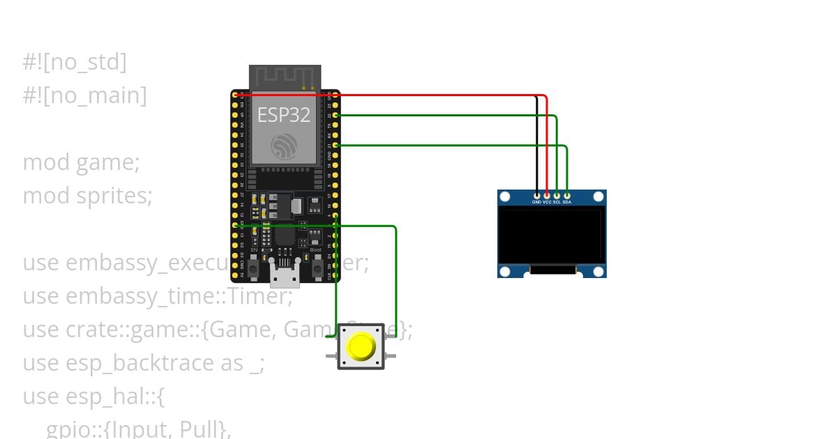 ESP32-Rex-Dino-Game simulation