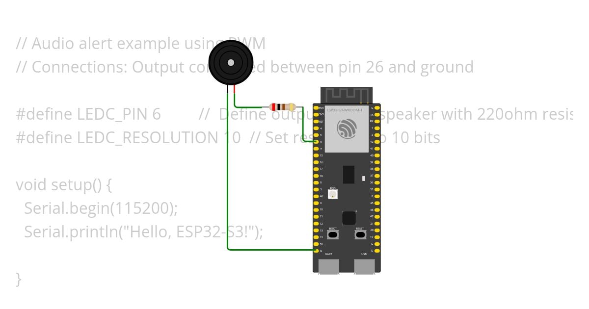 esp32s3 piezo simulation