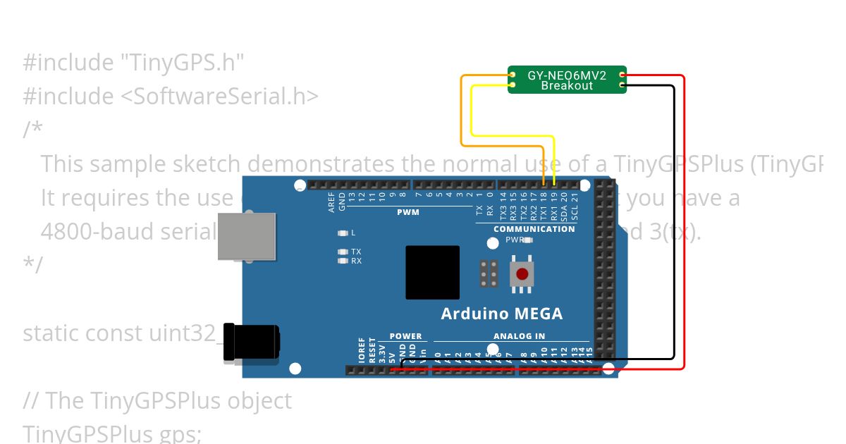 GY-NEO6MV2 GPS V3 Copy simulation