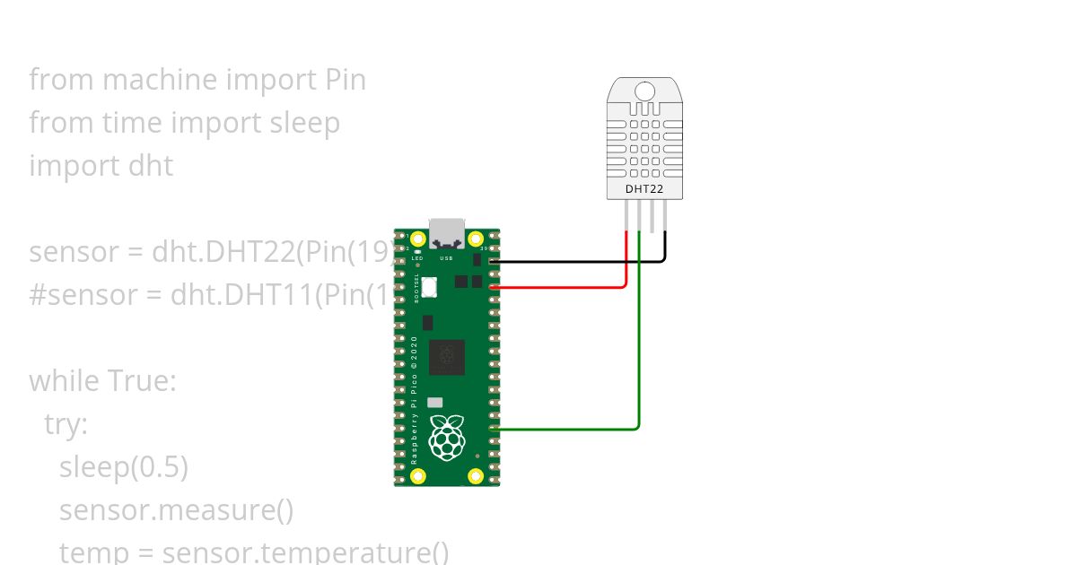 Temeraturmessung  simulation
