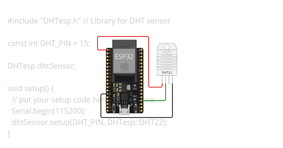 DHTSensor_ESP32 simulation