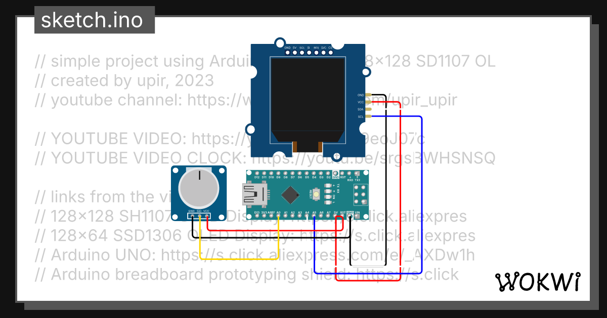 Brujula - Wokwi ESP32, STM32, Arduino Simulator