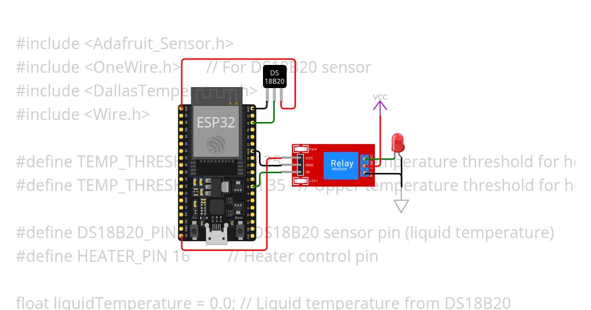 Temperature Detect and Control simulation