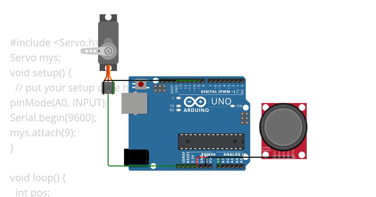 servo with joyStick simulation