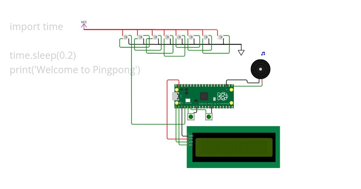 PingPong Starter template simulation