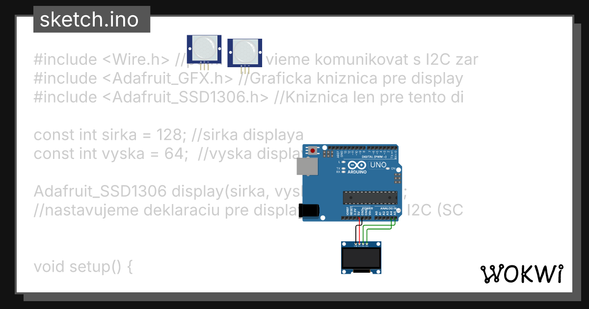 Prvy ssd1360 wokwi esp32 stm32 arduino simulator