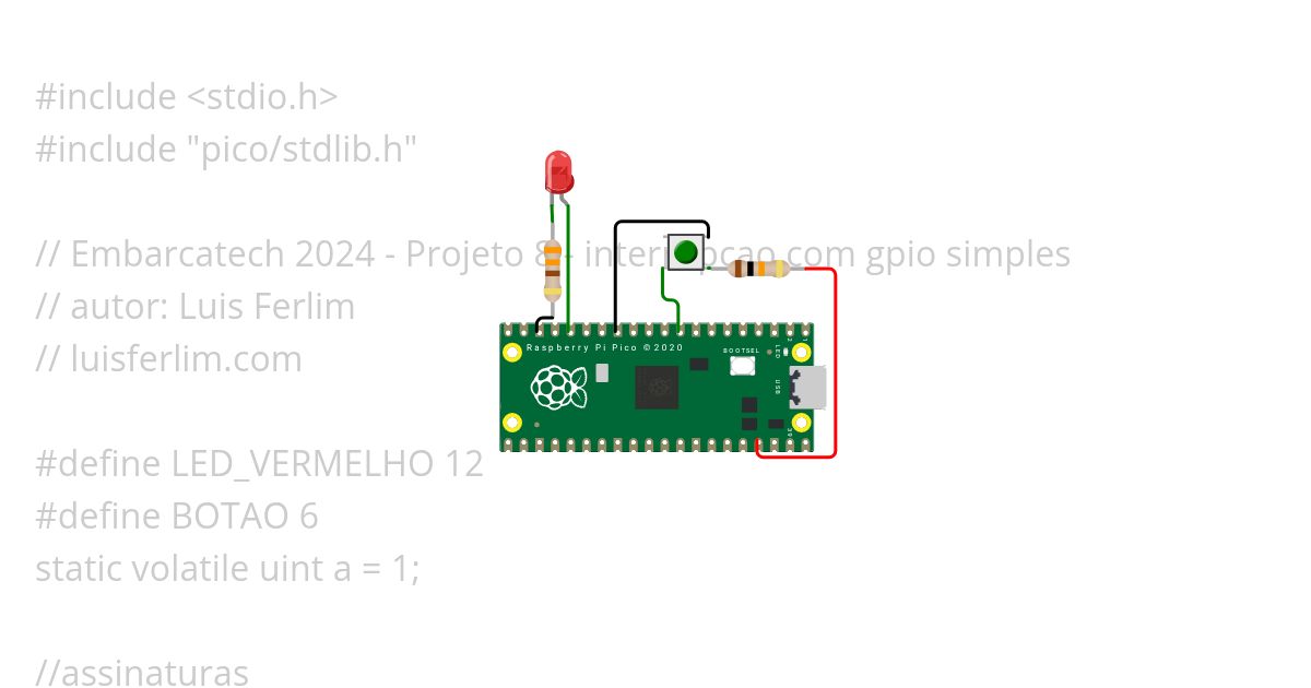 Embarcatech - 8 interrupcao GPIO simulation