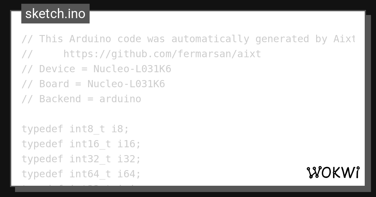 Wokwi online esp32 stm32 arduino simulator
