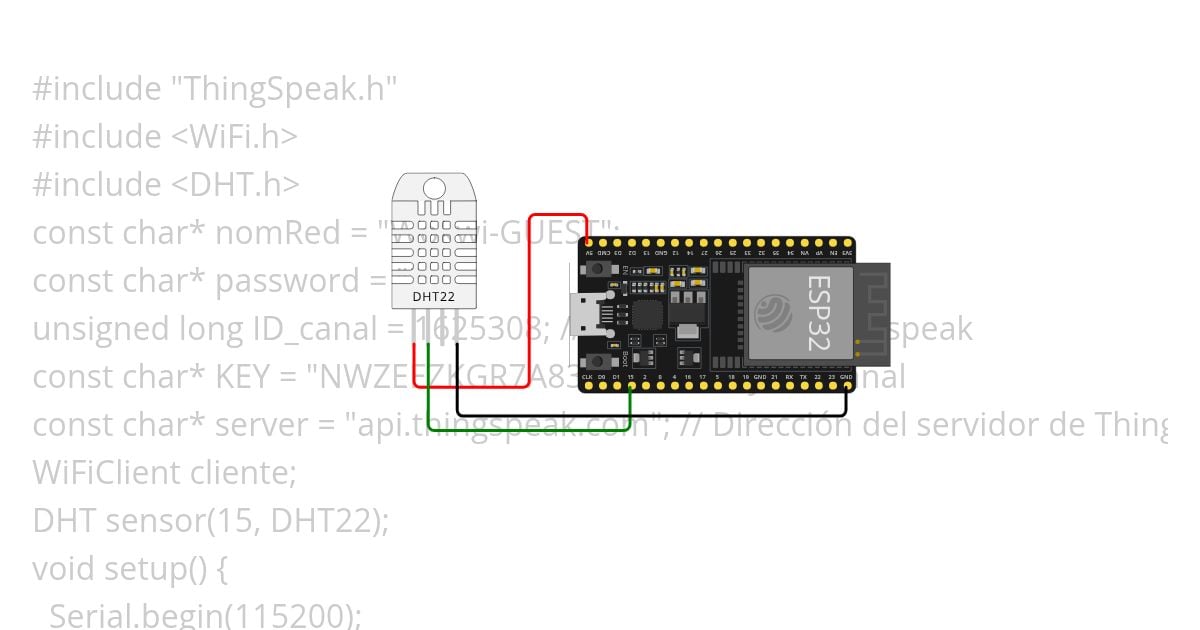 ESP32 Thinkspeak simulation