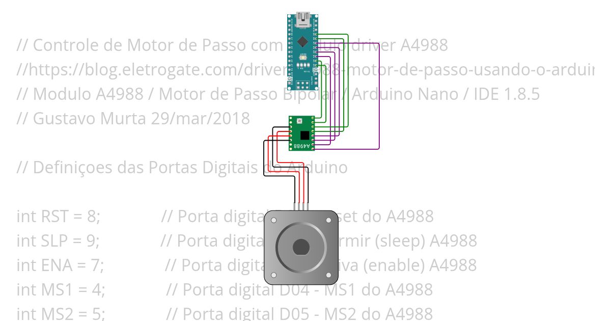 ArduinoNano_A4988_StepMotor simulation