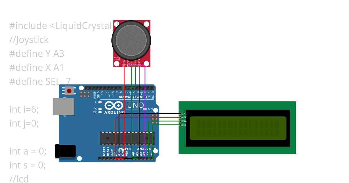 Joystick simulation