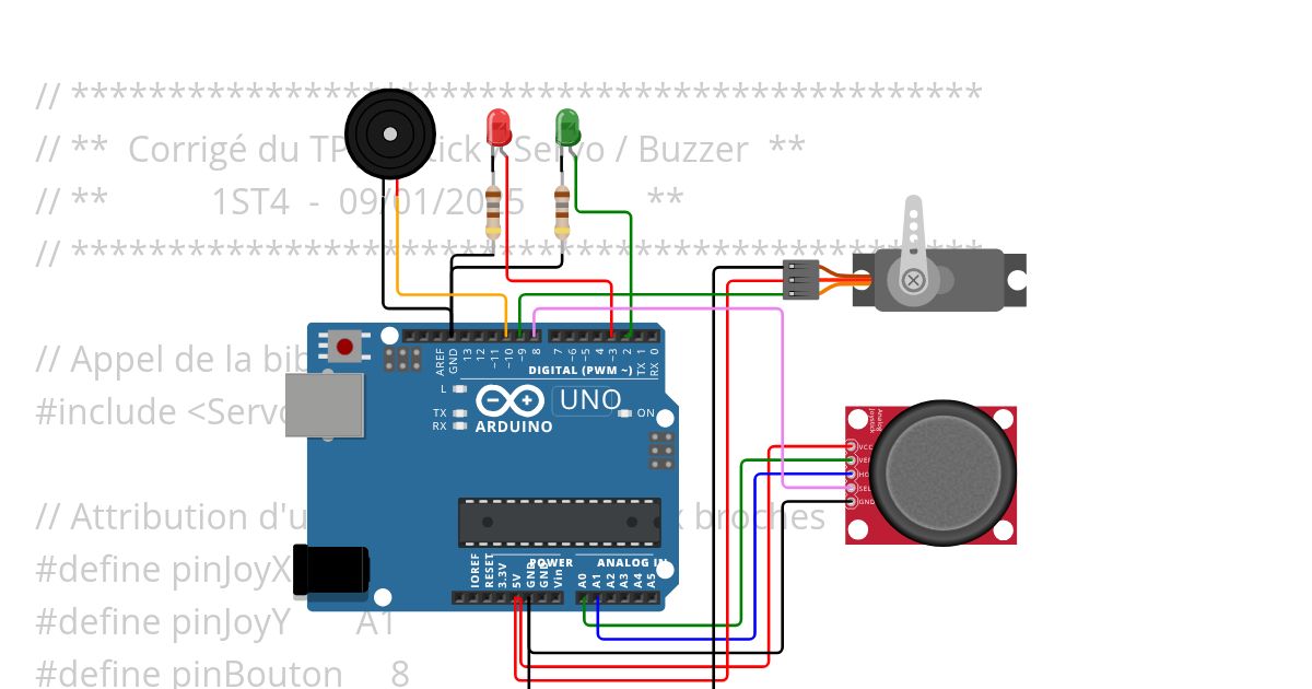 Corrige Joystick Servo simulation