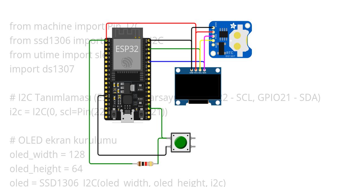 esp32-micropython-ssd1306 Copy simulation