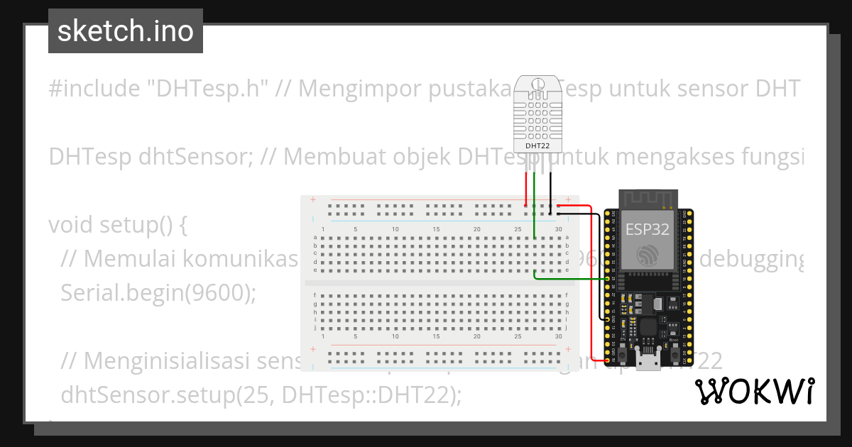 Kelas IoT - 48. Membaca Suhu dan Kelembaban Ruangan dengan DHT22 ...