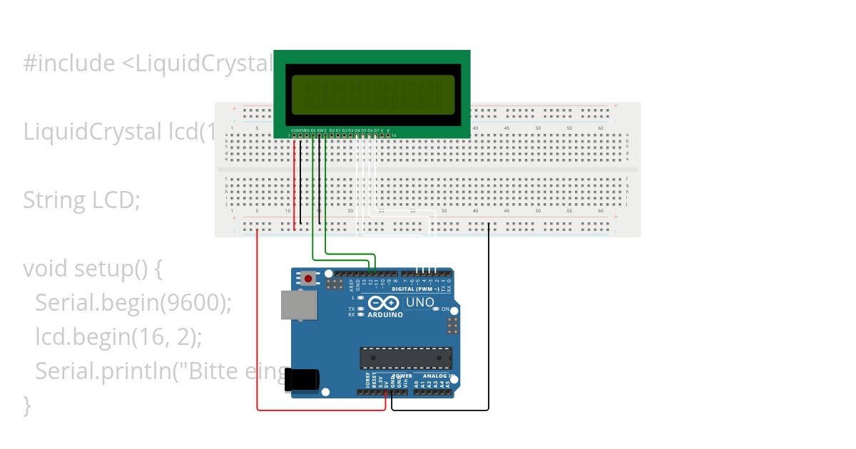 Lcd rechen simulation