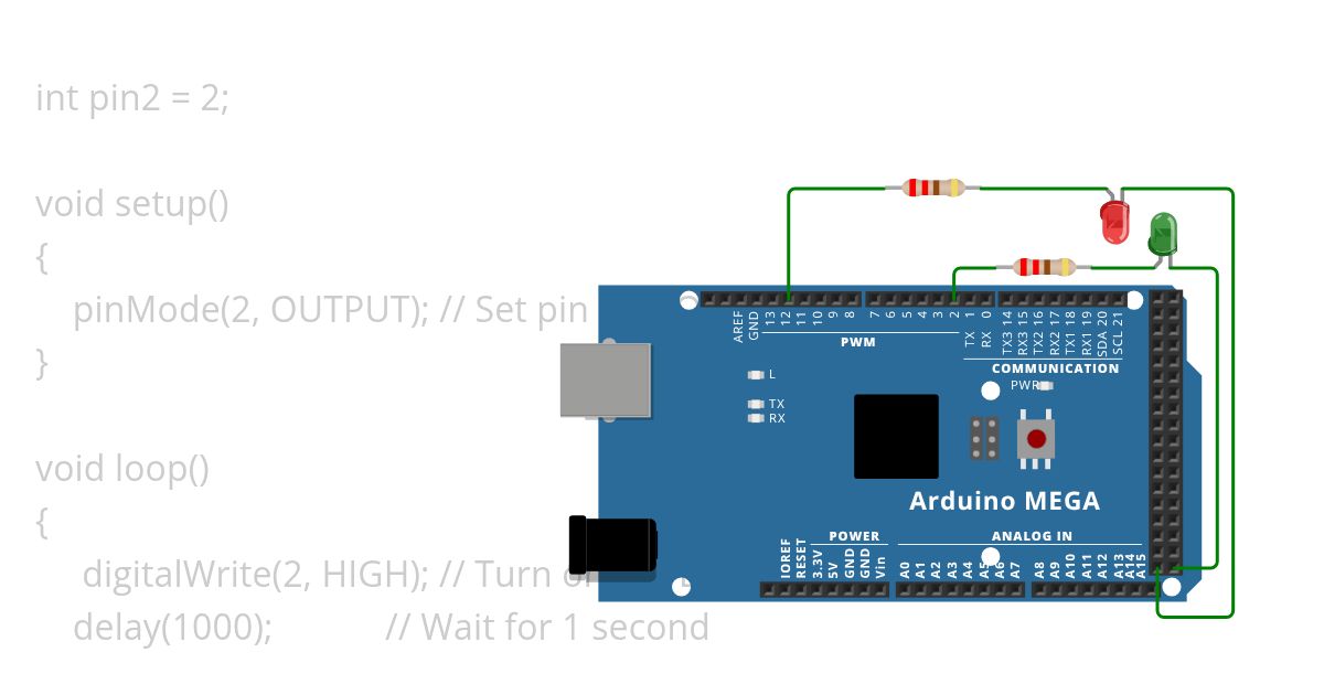 Blinking Circuit simulation