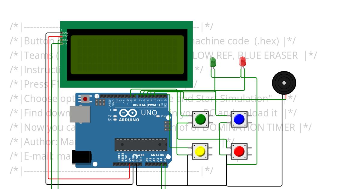 Button Domination Timer - firmware tester Copy simulation