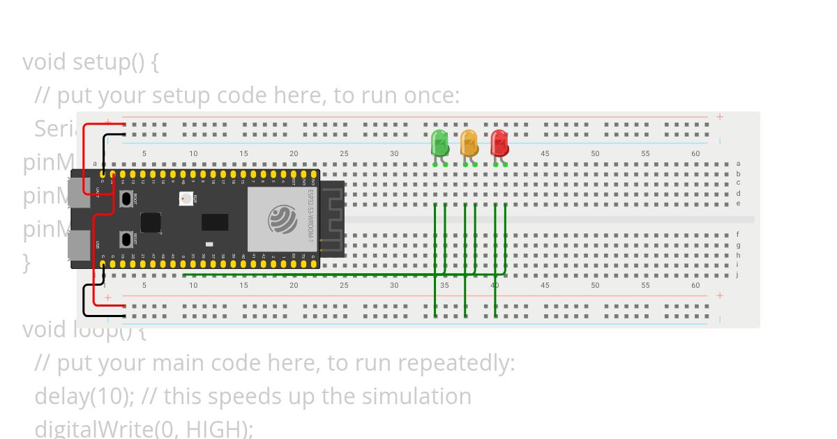 saad safety lights "esp32-S3" simulation