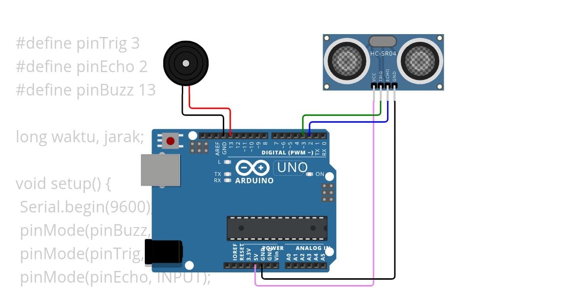 SENSOR GERAK ARDUINO VIGOR simulation