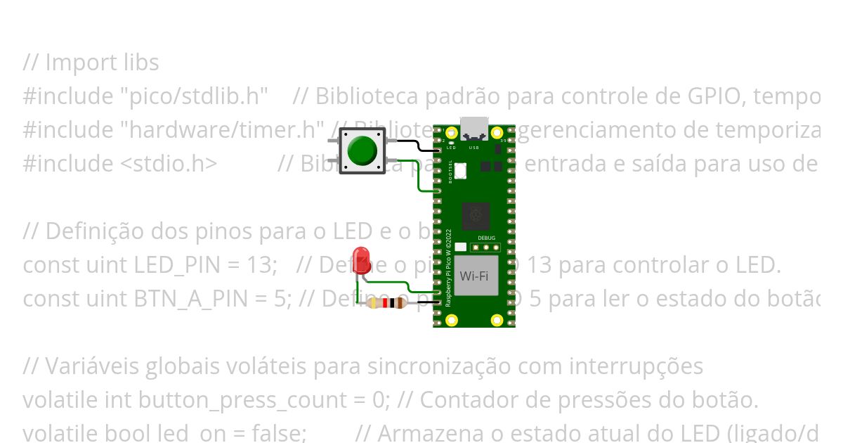 TP01LEDcontrol_doubleclick_automatic_U4C5embarcatech simulation