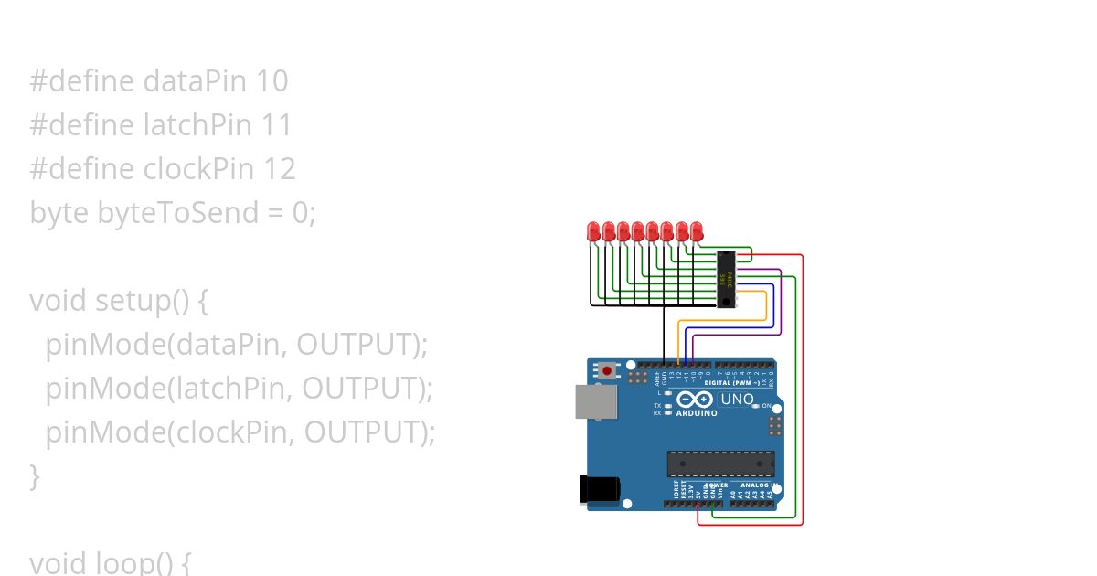 74hc595 simulation