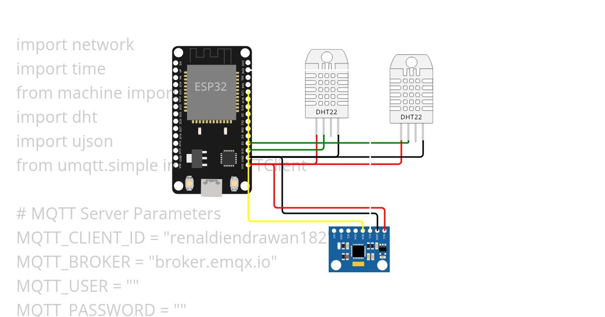 MicroPython MQTT Sensor Data - Renaldi Endrawan simulation