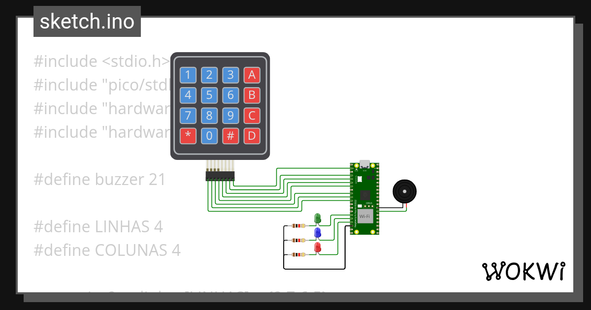 keymap - Wokwi ESP32, STM32, Arduino Simulator