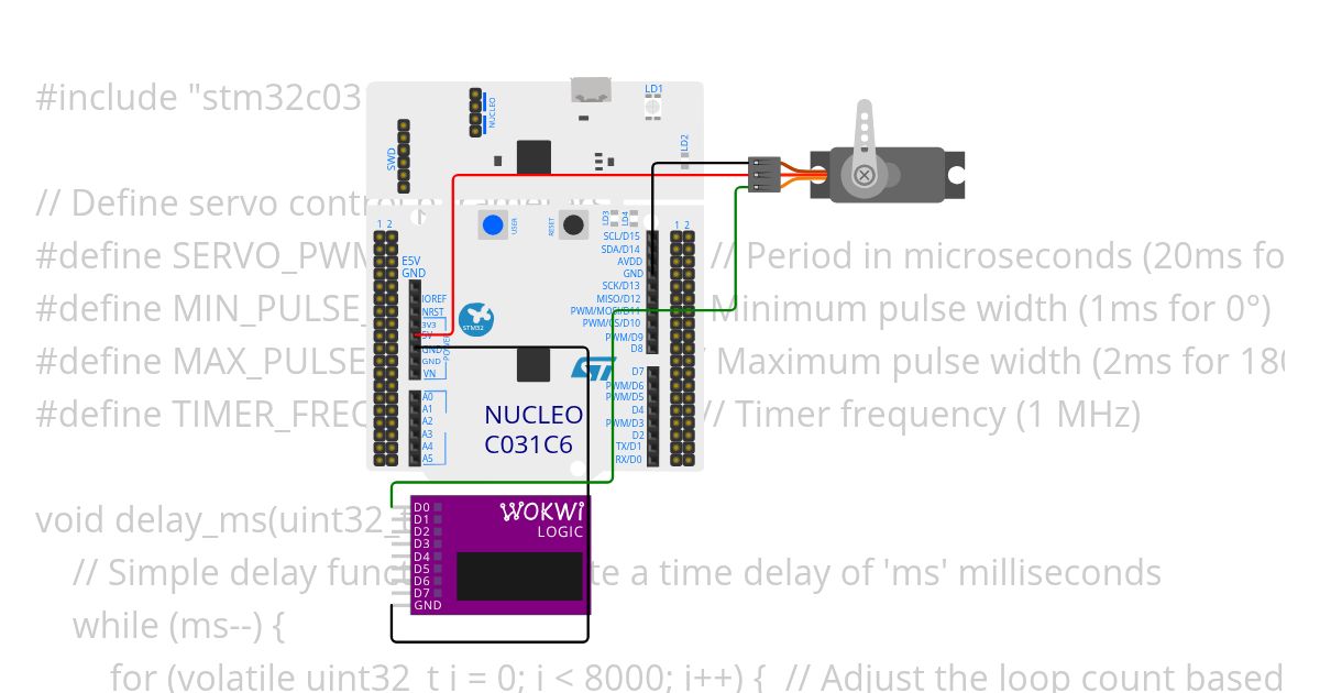 STM32C031C6_Servo simulation