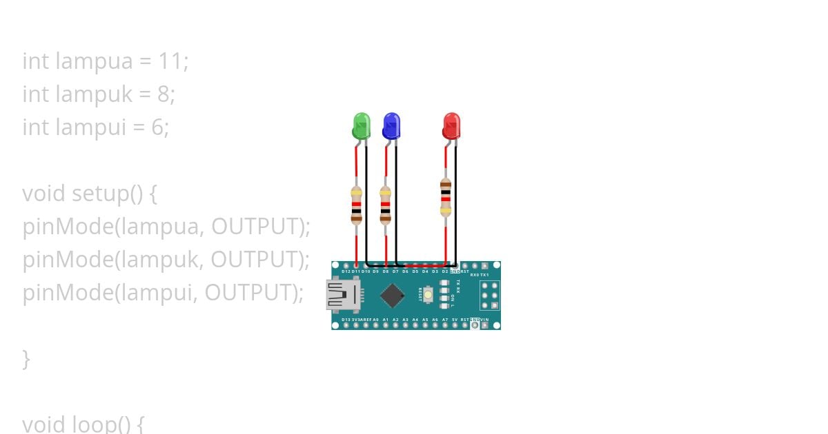 Nano Lampu simulation