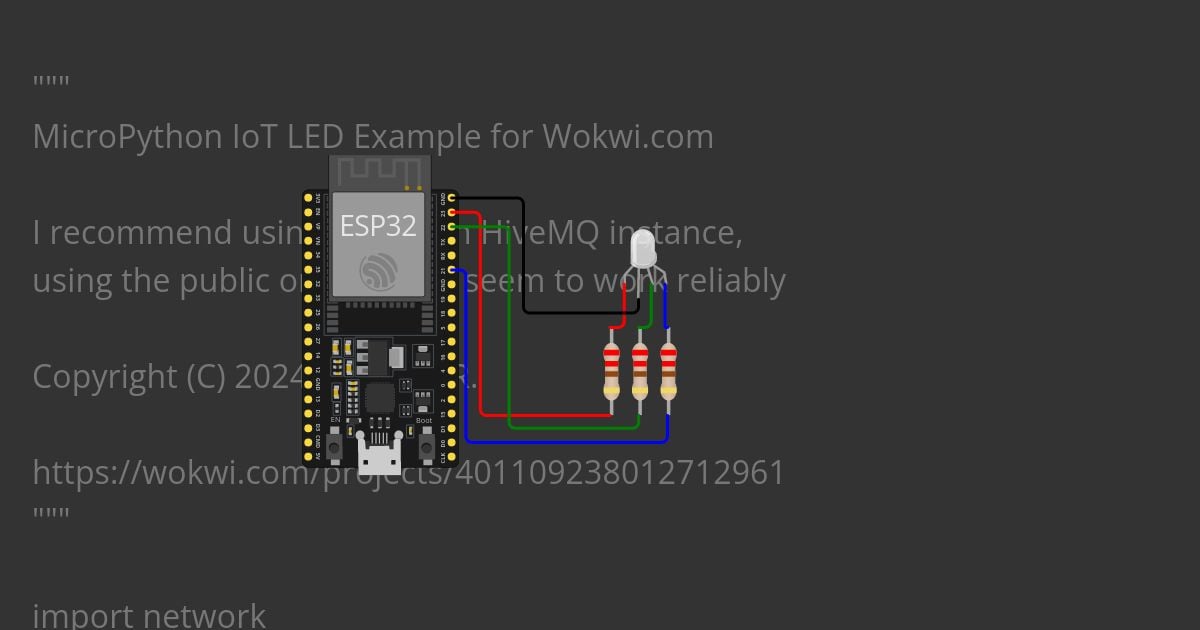 MicroPython MQTT LED (ESP32) Copy