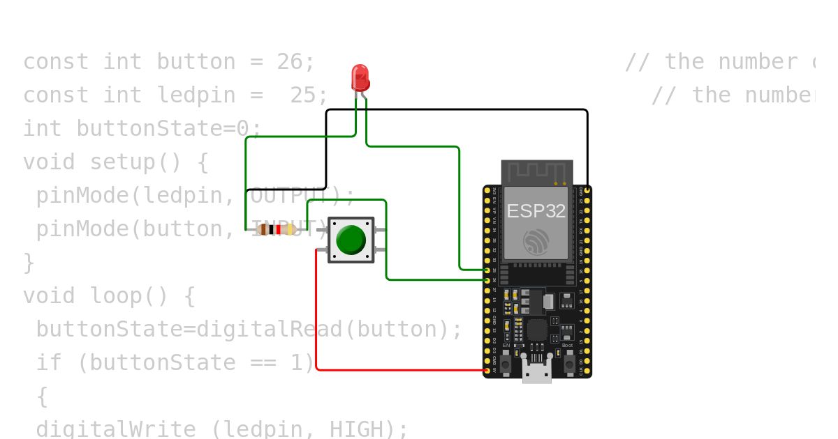 led+button simulation