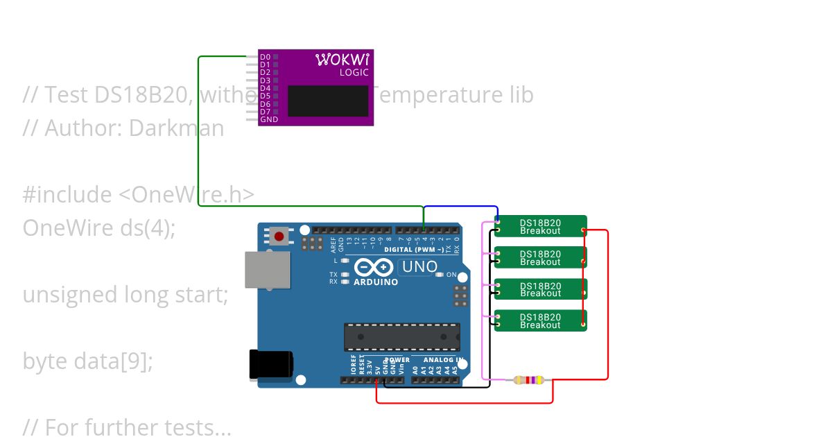 DS18B20 - new version in progress simulation