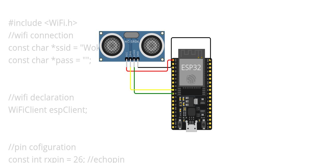 ultrasonic waterproof mqtt simulation
