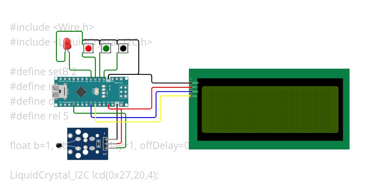 Temp Sensor Project simulation