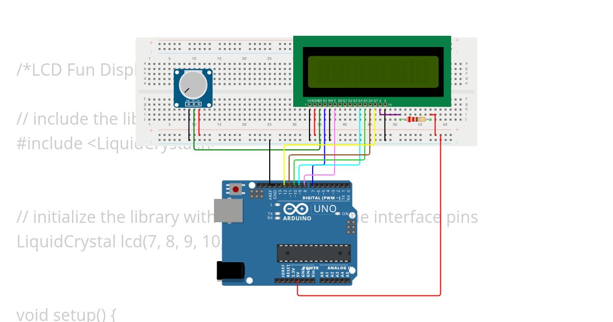 LCD Fun Display simulation