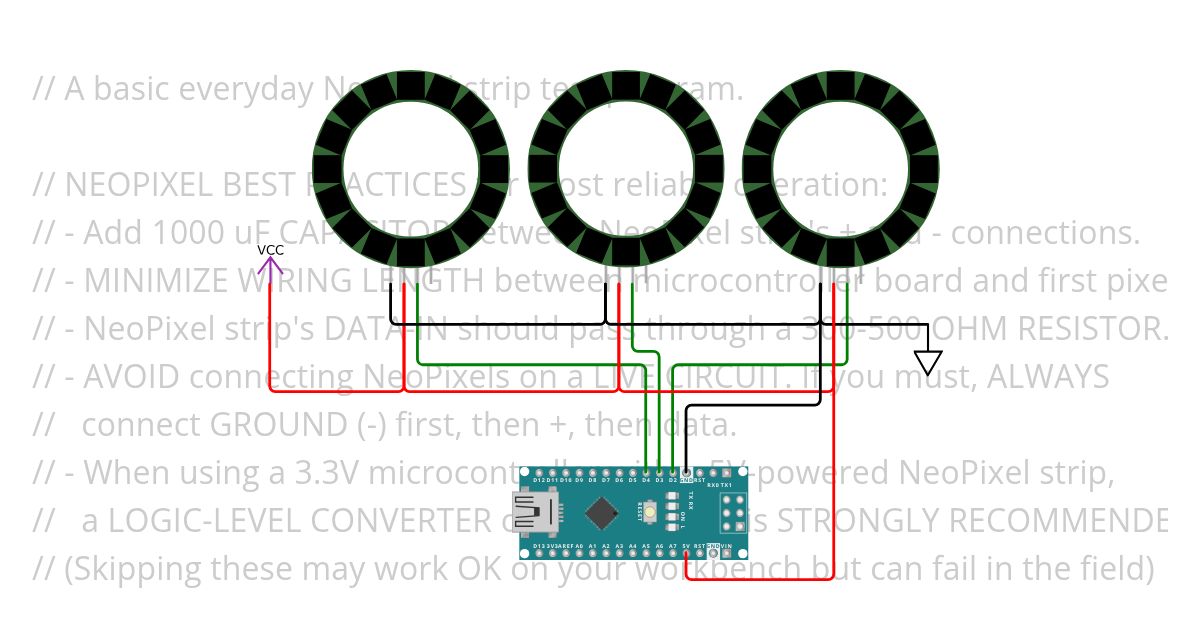 WS2812 Driver simulation