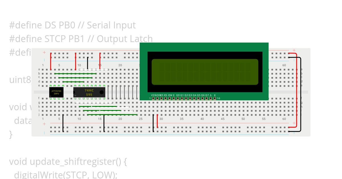 Scoreboard with ATtinny85 WIP simulation