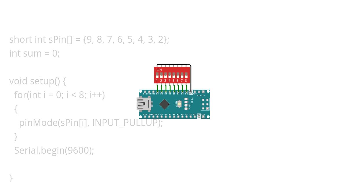 Dip switch simulation