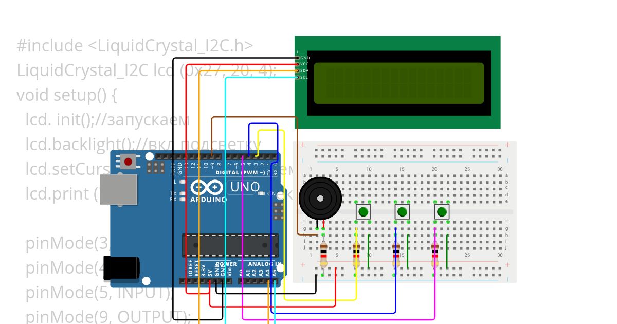 project with buzzer simulation