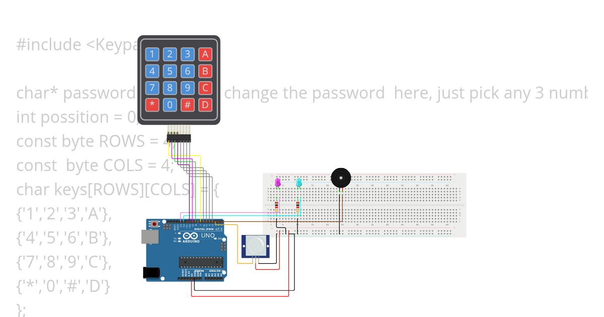 Alarm sensi simulation