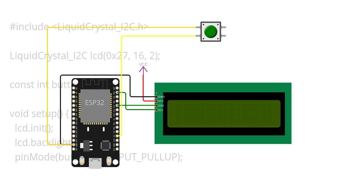 แบบฝึกหัดที่ 3 Arduino: ควบคุม LCD 16x2 ด้วยปุ่มกด simulation