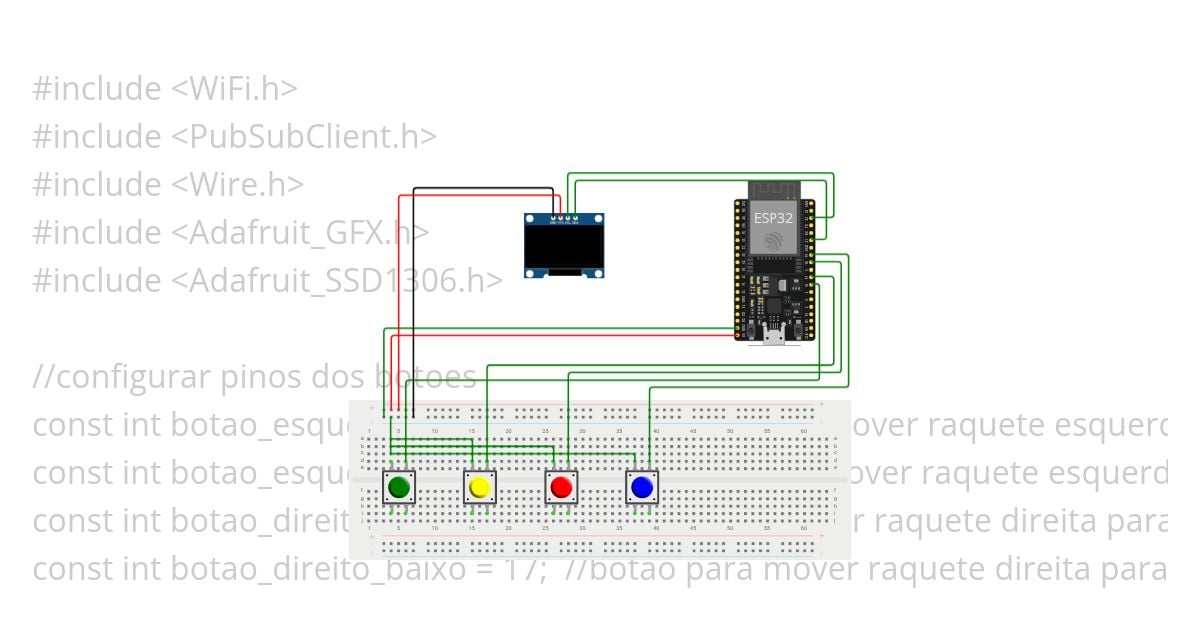 Pong Game com Interface MQTT simulation