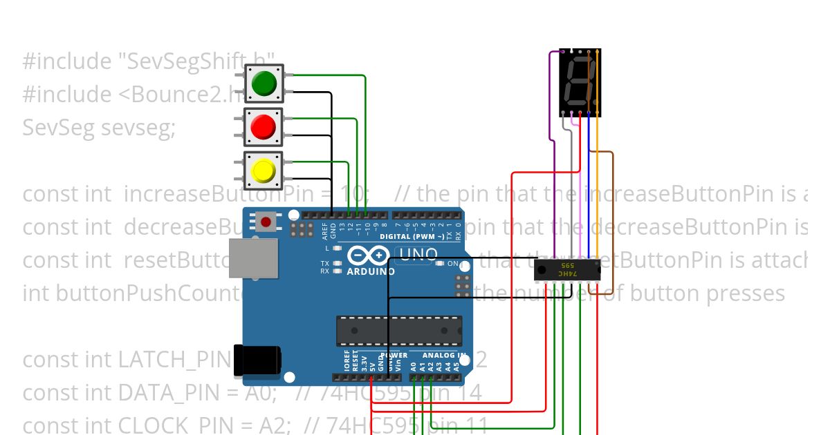 Button Resistor 7-segment 74HC595 Bounce2 Copy (2) simulation