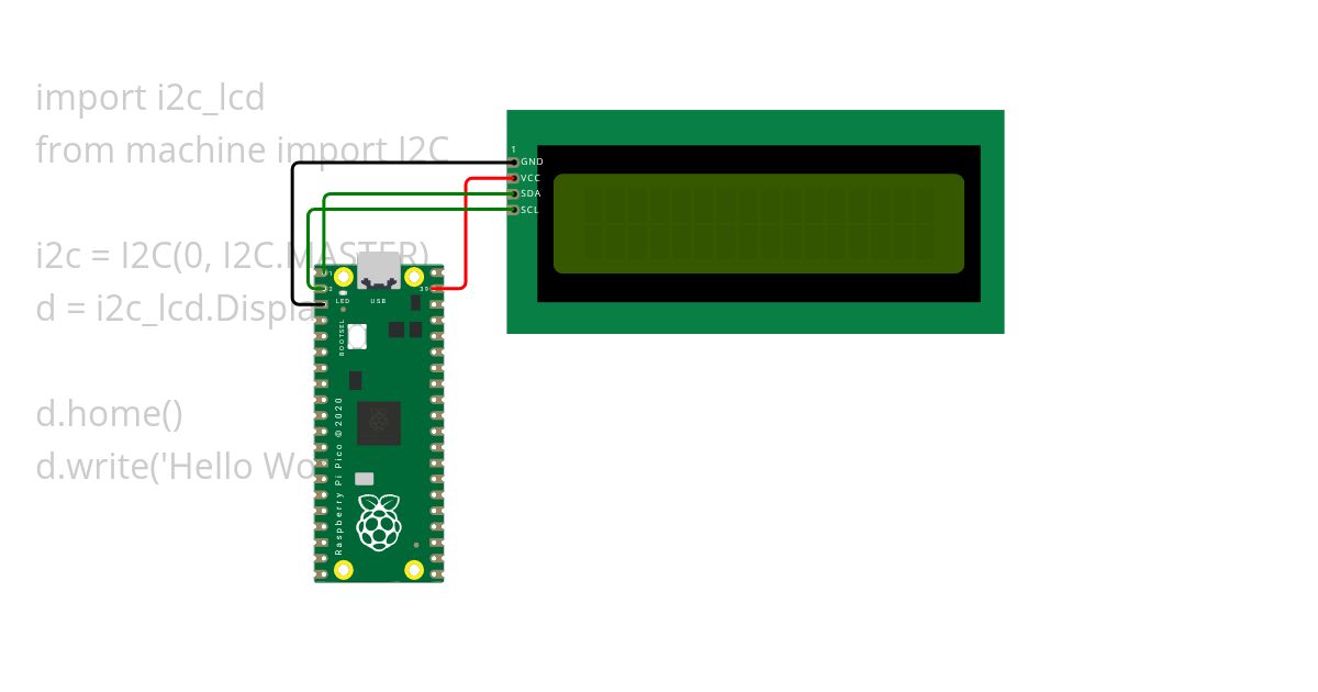 I2C_LCD°Awesome_Micropython simulation