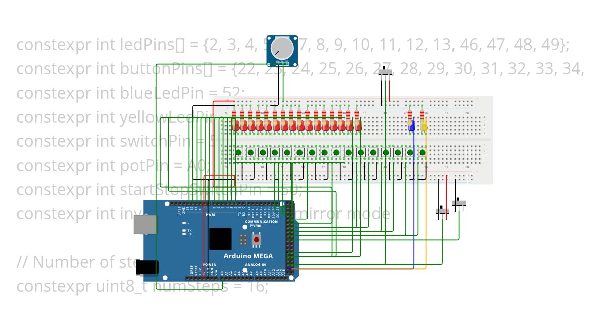 sequencer 2560 Mirror Mode simulation