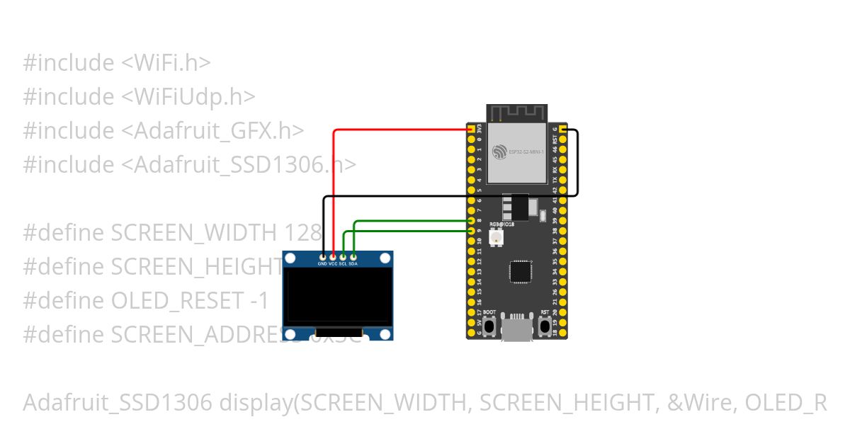 ESP32 OLED NTP Copy simulation