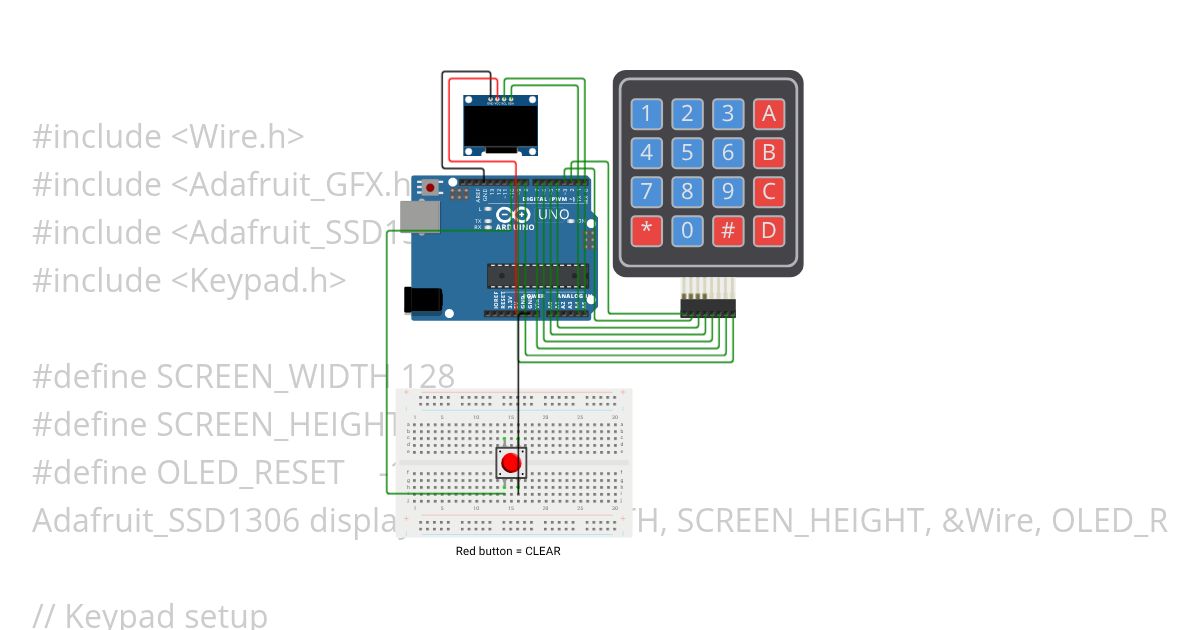 Keypad and Oled+ simulation
