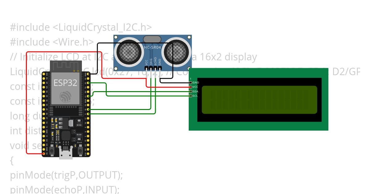 ESP32- UltraSonic simulation